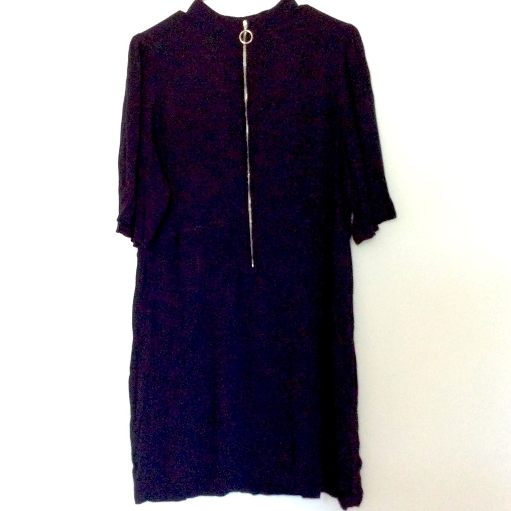 Black zip up dress XXL